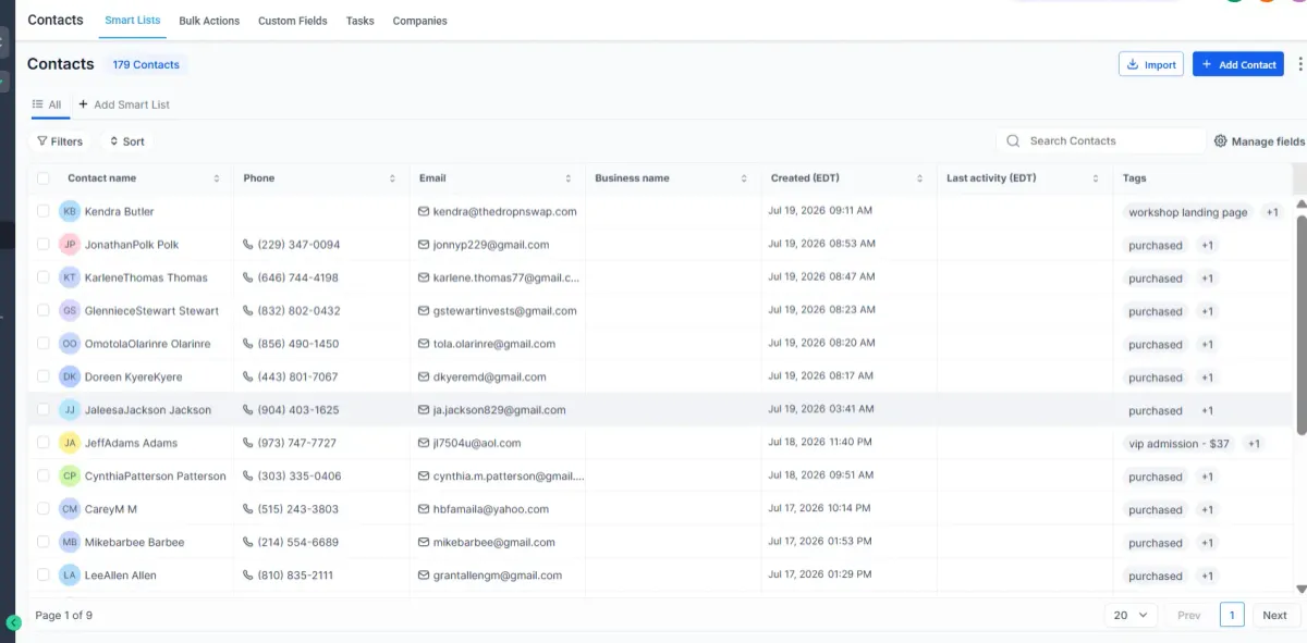 Lead Generation Funnel interface preview