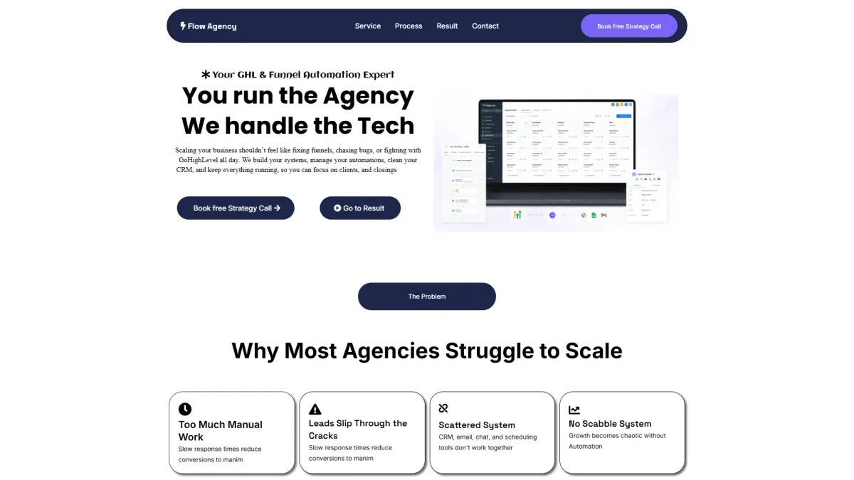 Lead Generation Funnel interface preview