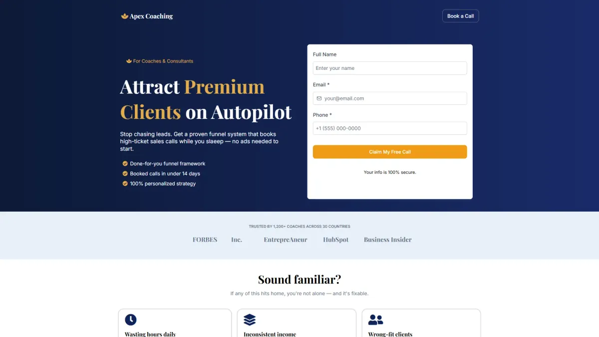 Podcast Guest Funnel interface preview
