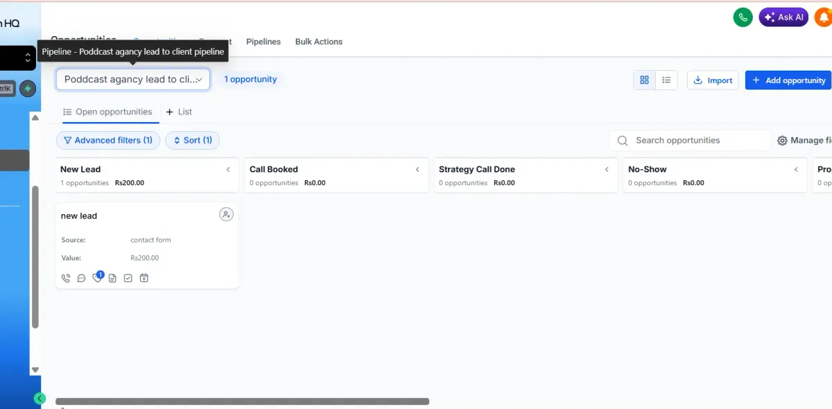 Podcast Guest Funnel interface preview