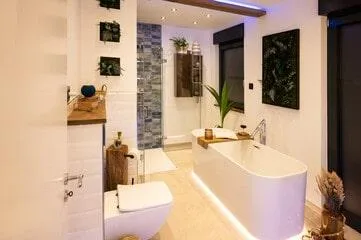 Buckeye Handyman bathroom remodel with updated tile and fixtures