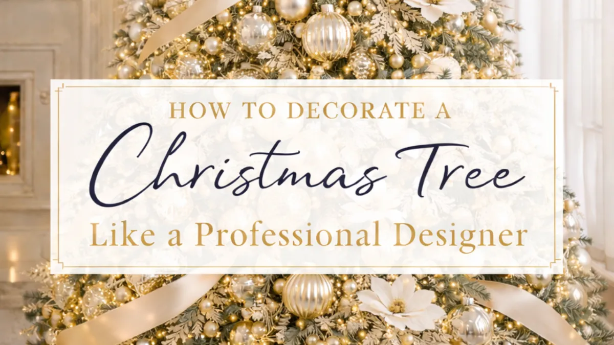 How to Decorate A Christmas Tree Like A Professional Designer