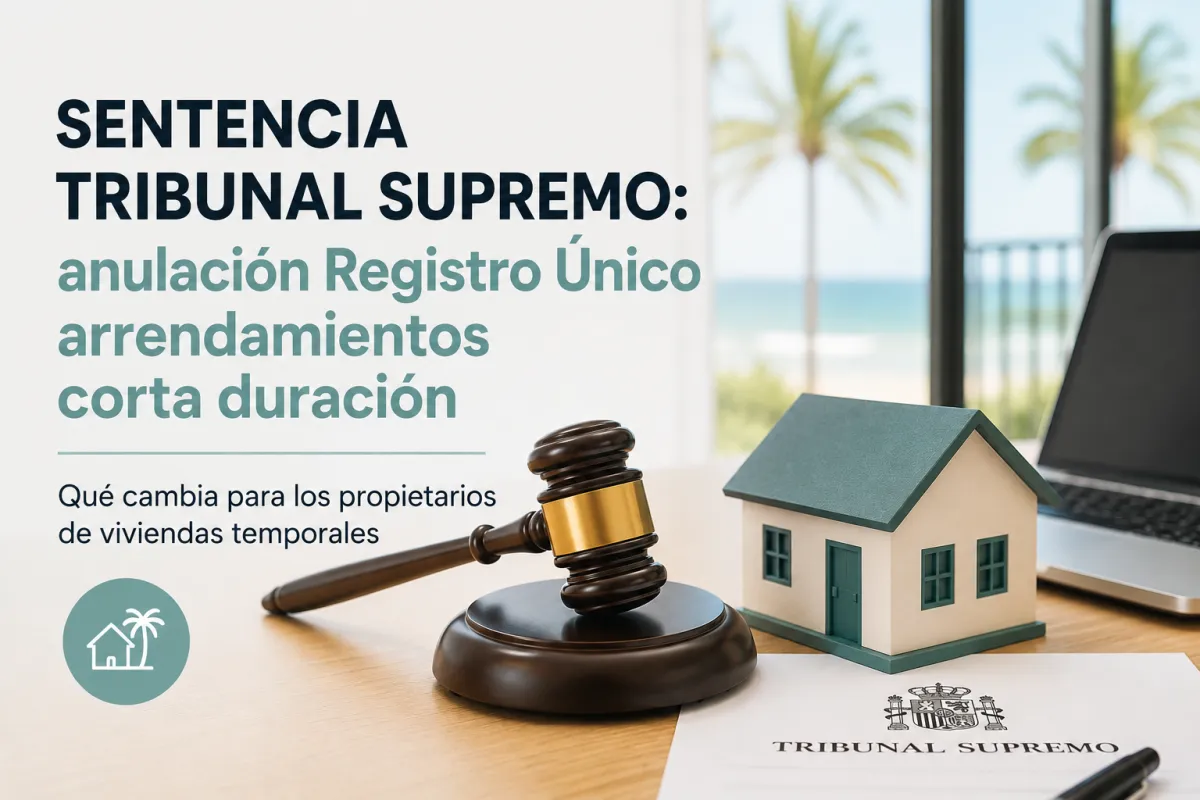 El Tribunal Supremo anula el Registro Único de alquileres turísticos: qué significa para ti como propietario en Mallorca