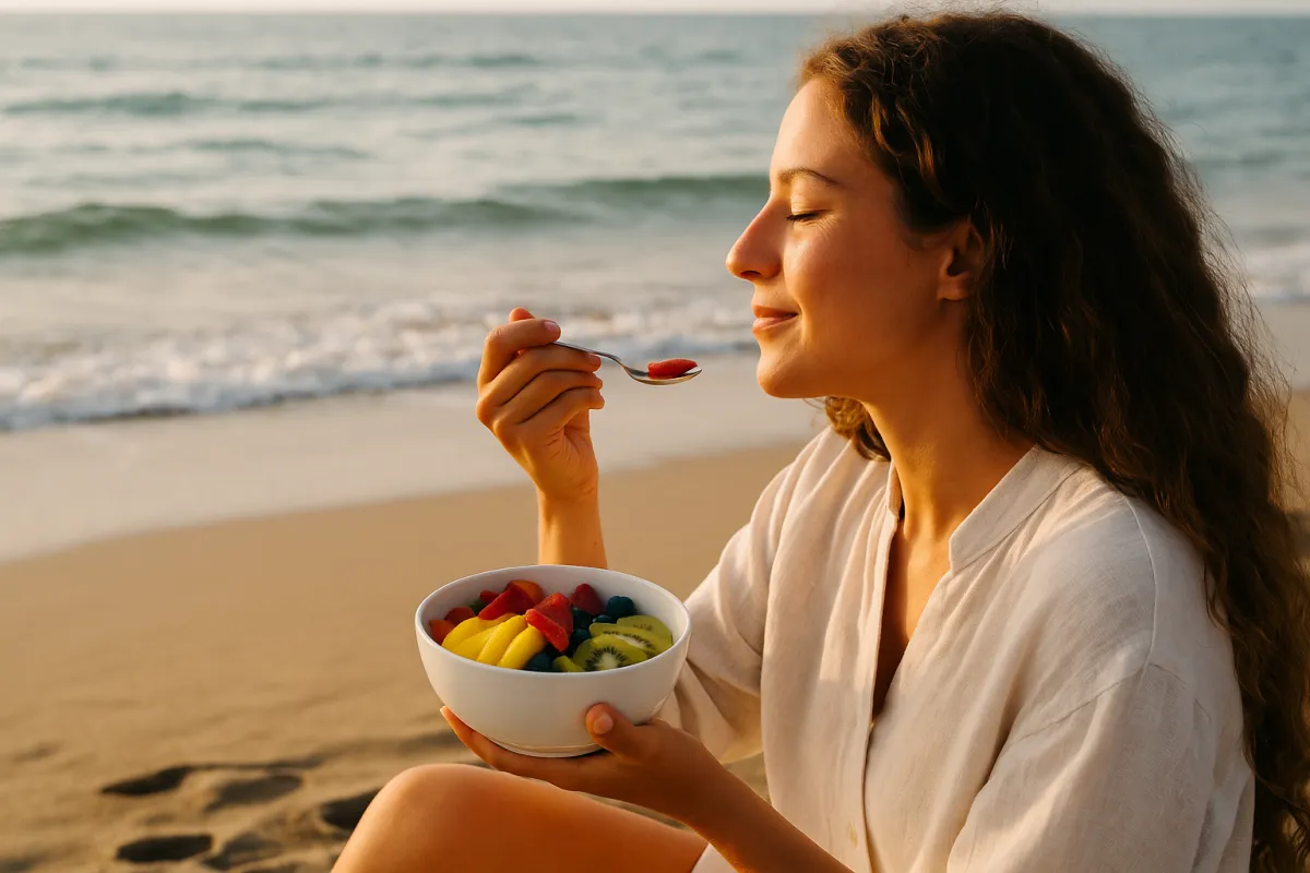 woman in black shorts and white tank top doing yoga