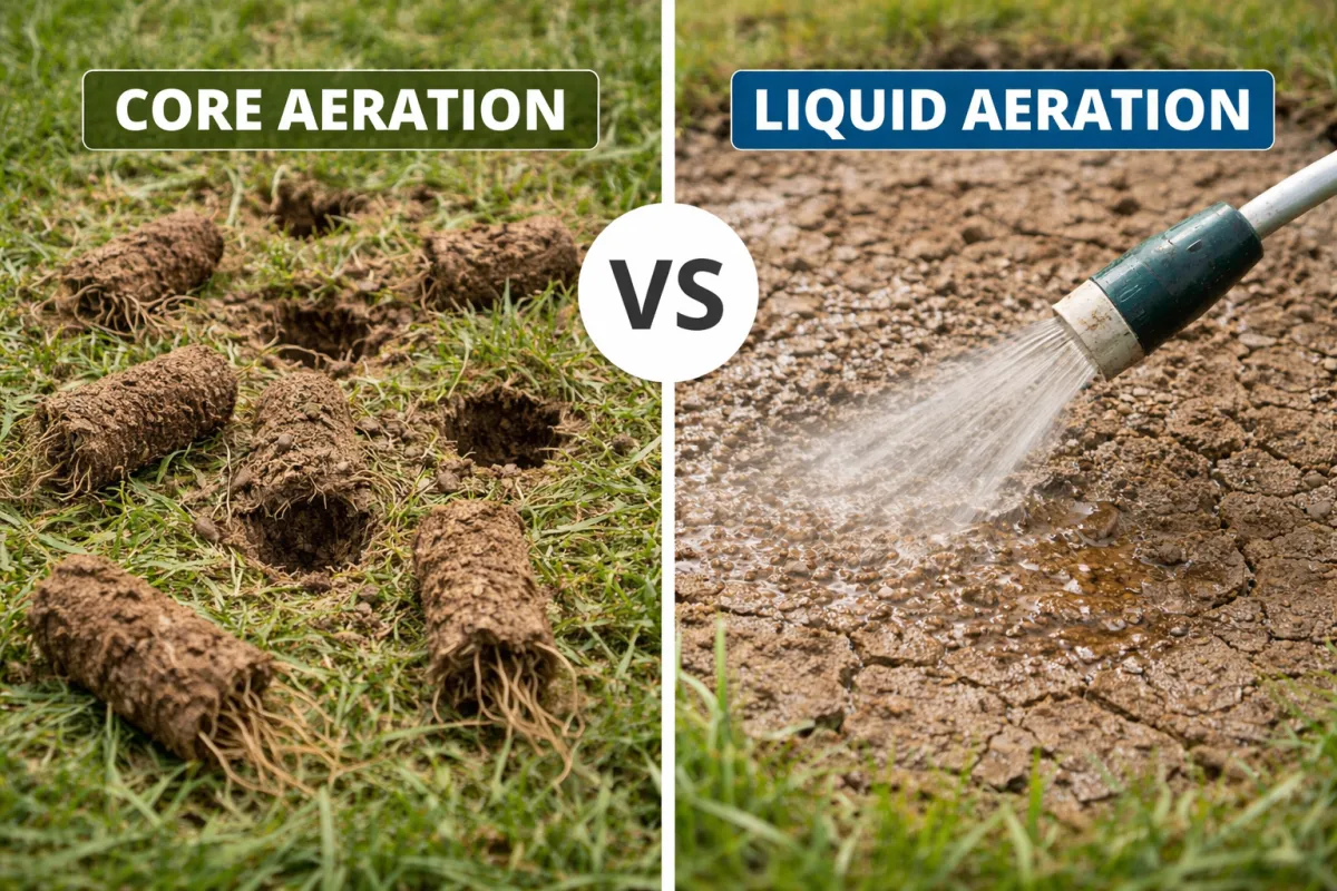Core aeration in North Texas