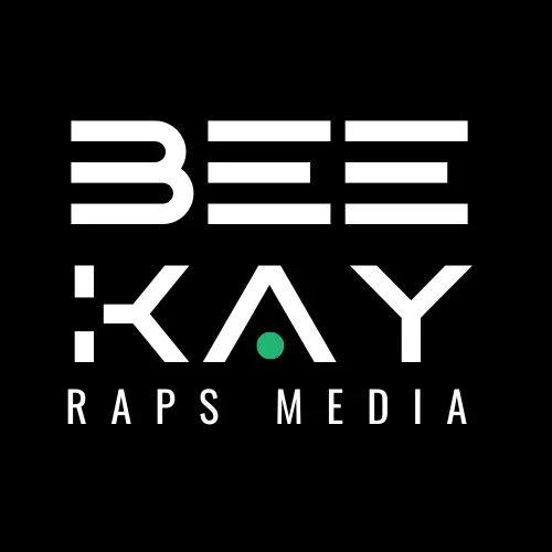 Beekay Raps Media Logo - Logo in futuristic font