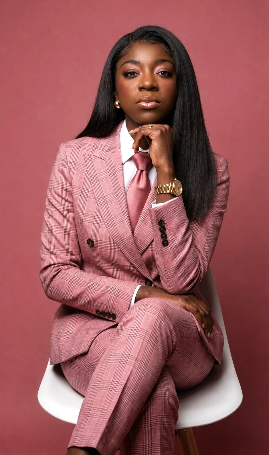 Professional editorial portrait of a corporate woman