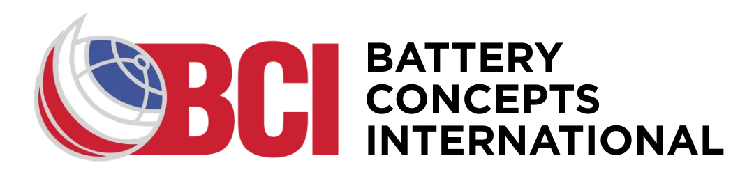 Battery Concepts International, BCI company logo representing forklift battery and warehouse solutions provider.