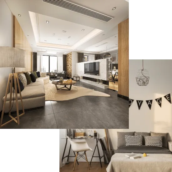 Pictures of elegant home interiors.