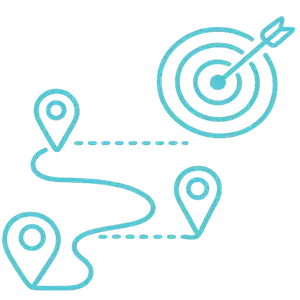 Strategic financial planning roadmap icon representing long-term wealth strategy and guidance