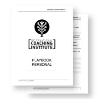 Imagen unos documentos del playbook de la certificación de coaching online.
