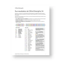 Imagen de la portada de la evaluación CliftonStrengths Finder.