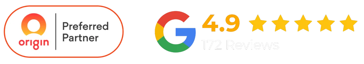 Origin Preferred Partner & 4.9 Stars On Google