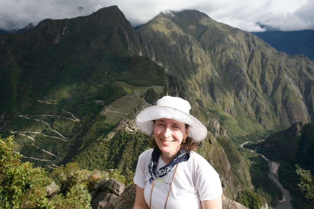 mountain with clouds