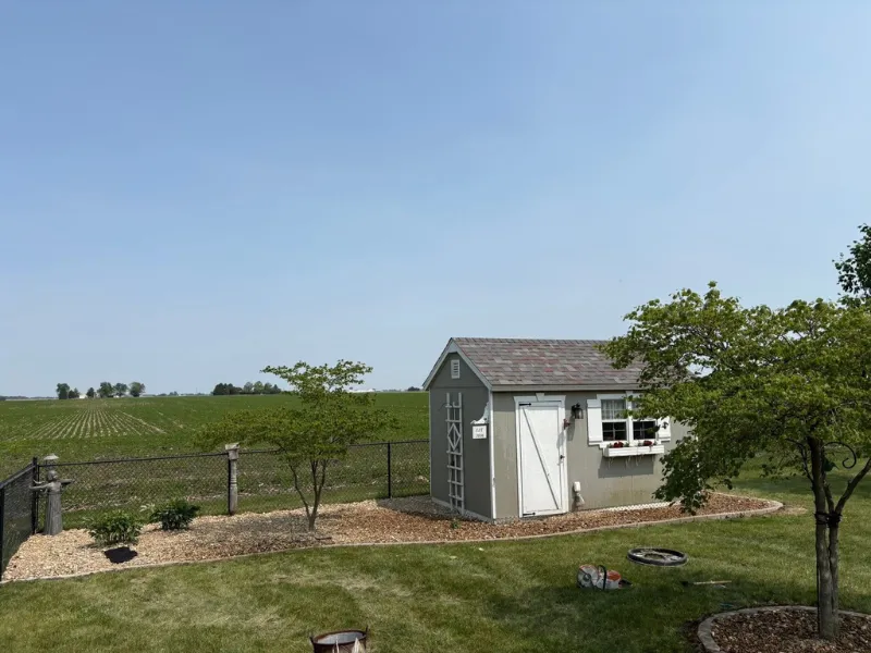 Landscaping project completed in Mt Pleasant Iowa improving curb appeal and property layout