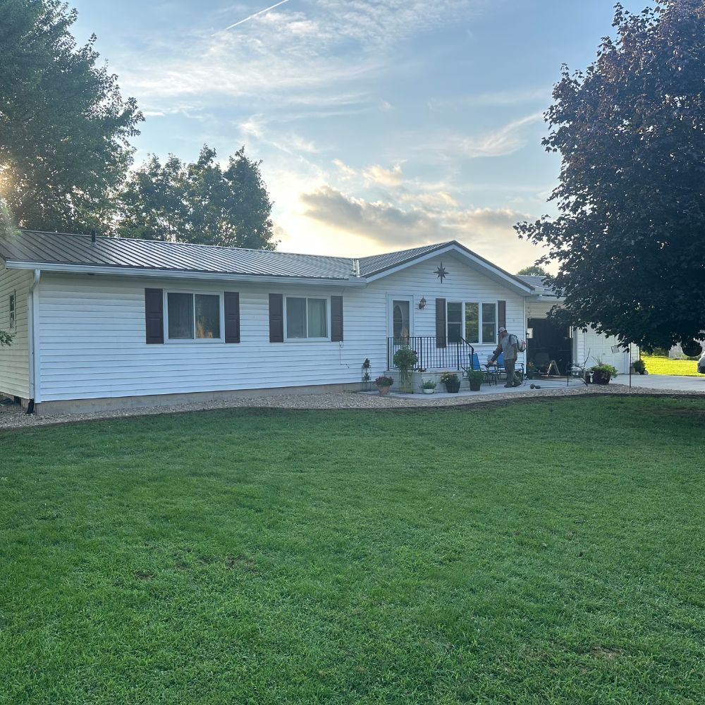 Residential lawn restoration project in Iowa City Iowa