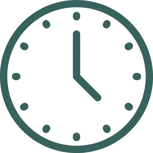 Icon of a clock, highlighting wasted time on ineffective marketing strategies.