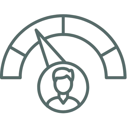 Icon of three people with a gear, illustrating team collaboration issues that create performance roadblocks.
