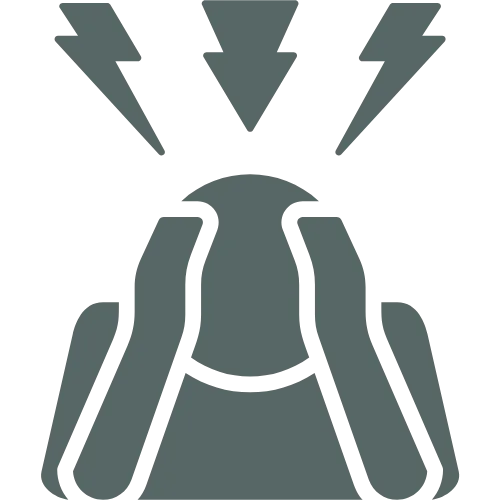 Lightning bolts icon symbolizing stress and overwhelm