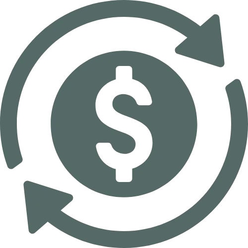 Icon of a dollar sign with a warning symbol, representing cash flow concerns faced by small businesses.