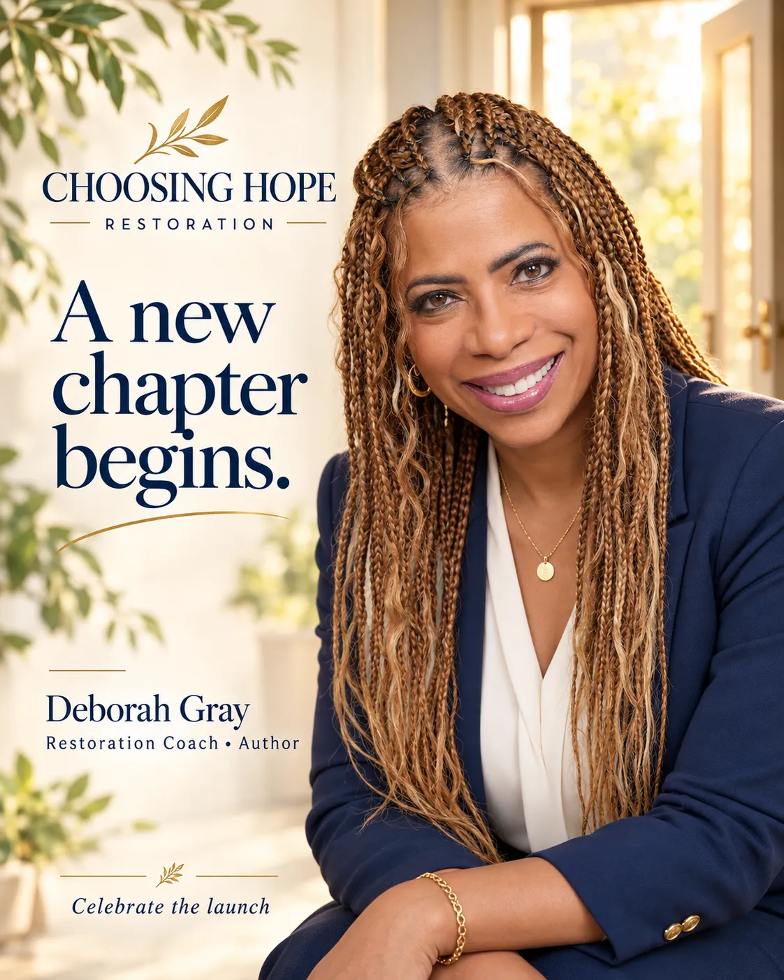 Deborah Gray hosting the Choosing Hope founding reader preview