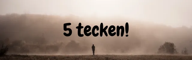 5 tecken på att din kropp ber om hjälp!