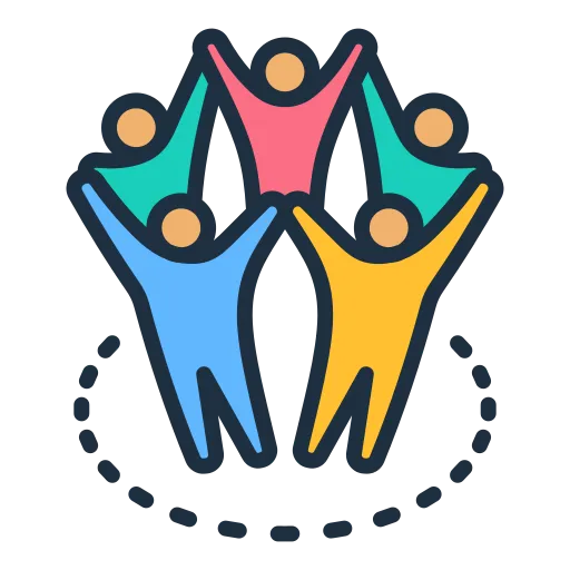 Empowered women community icon symbolizing A Million Dreams and RAMS By Baz leadership circles for high-performing women.