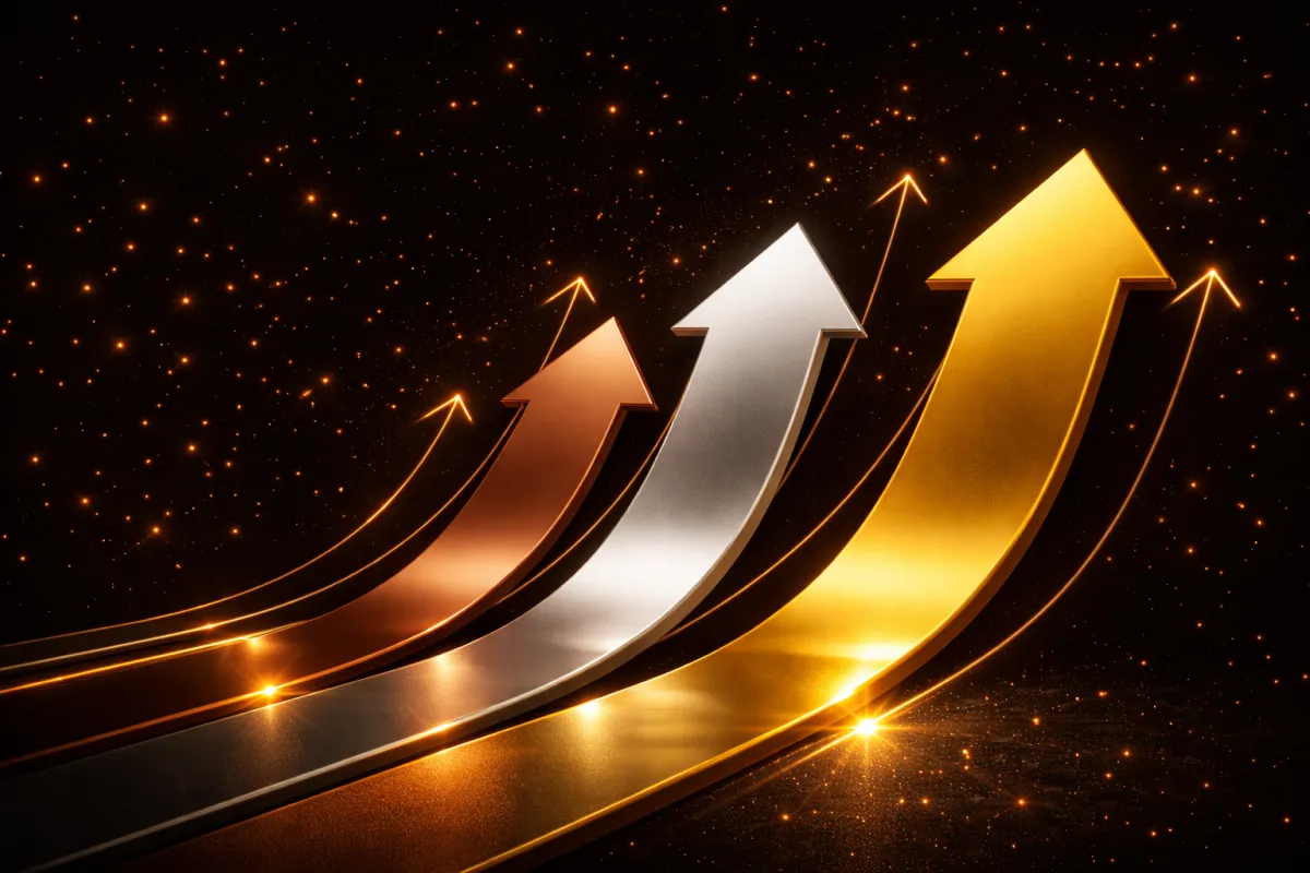 Glowing arrows ascending, the shift from analysis paralysis to decisive action