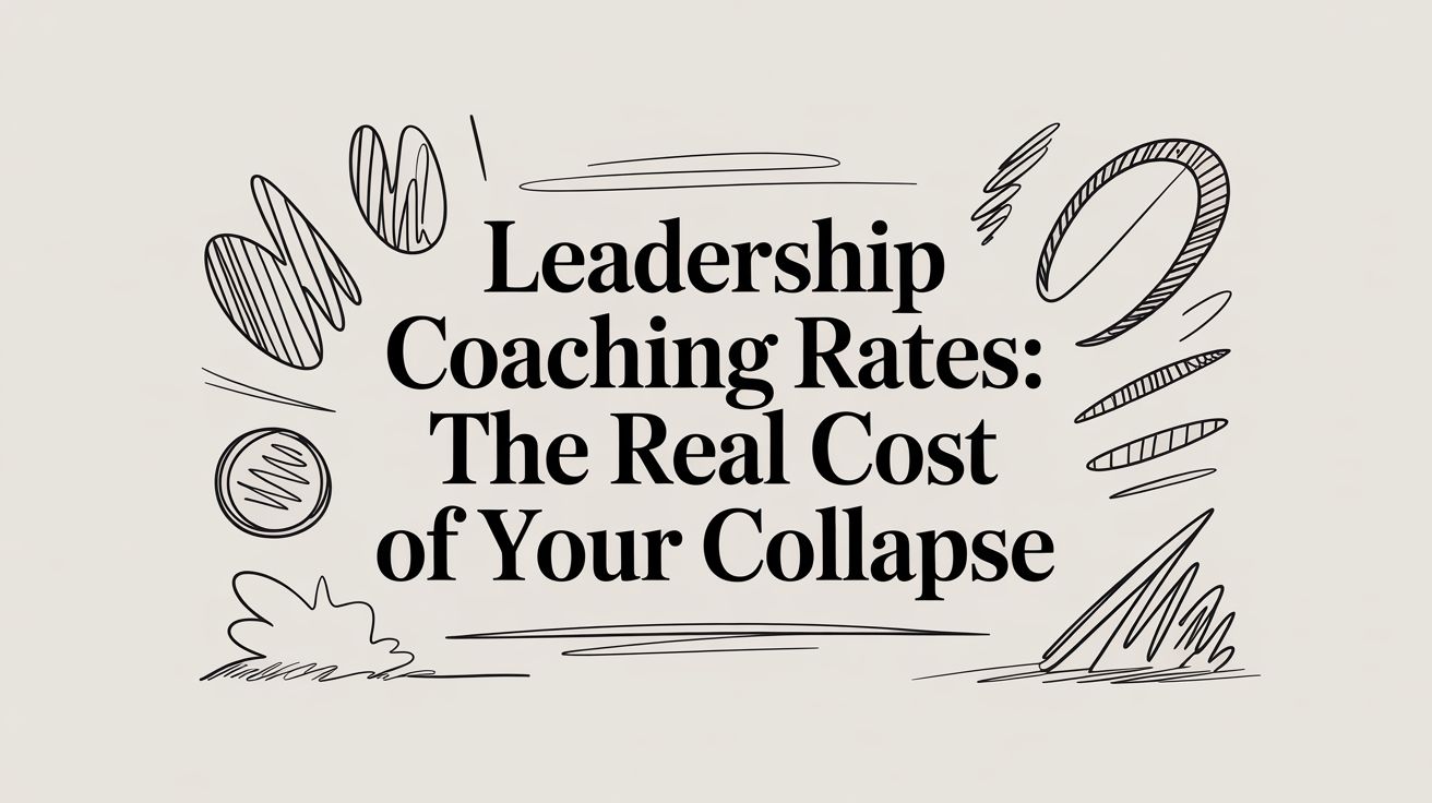 Leadership Coaching Rates: The Real Cost of Your Collapse