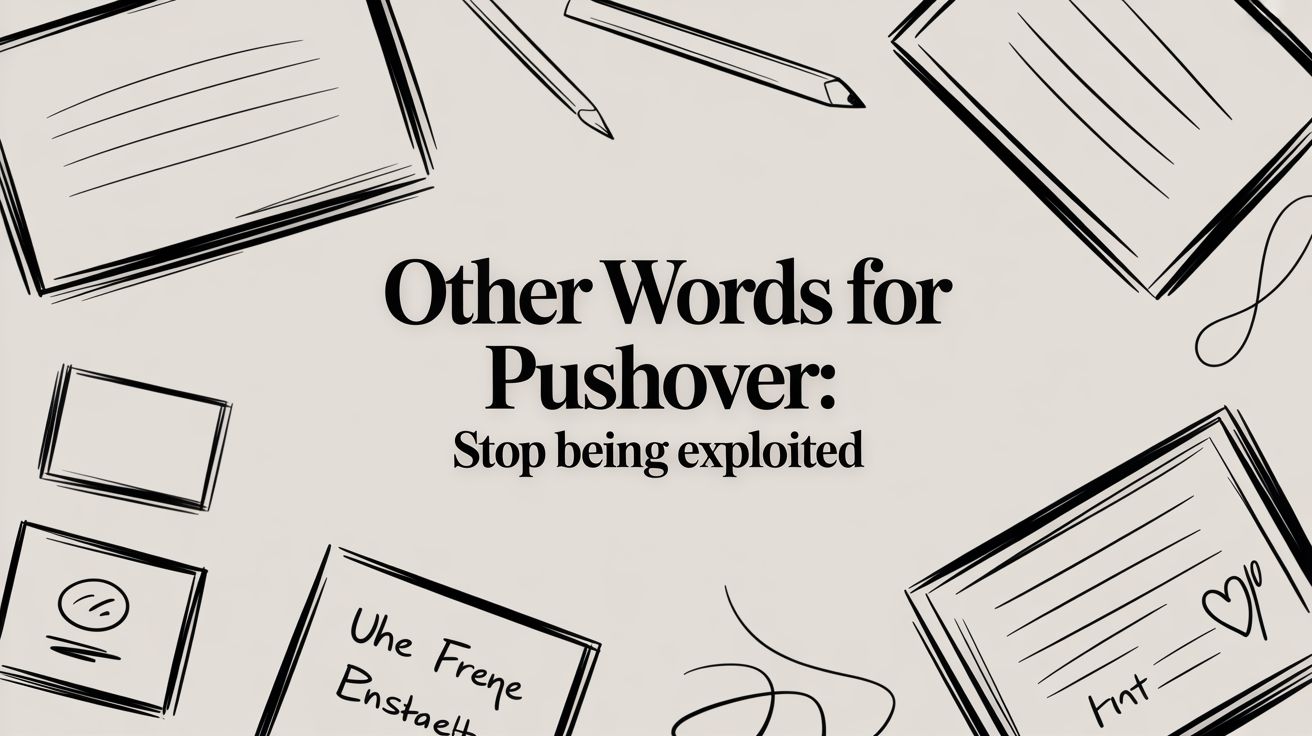 Other Words For Pushover: Stop Being Exploited
