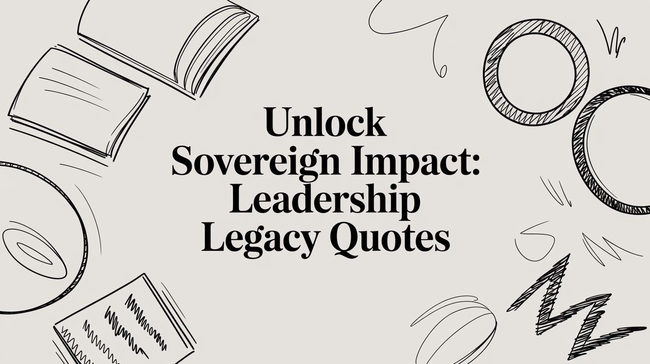 Unlock Sovereign Impact: Leadership Legacy Quotes
