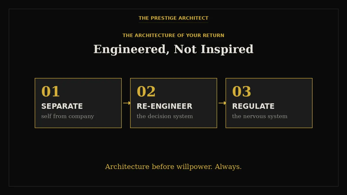 Strategic patience as engineered architecture, not inspiration: the timing discipline for leaders