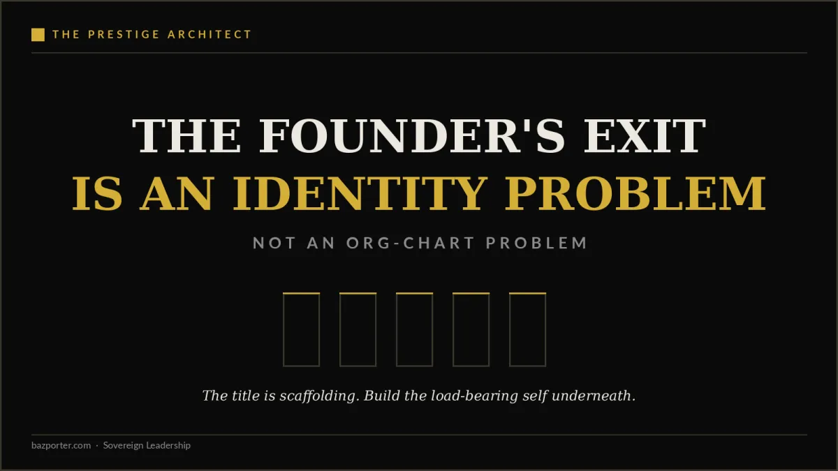 Diagramming the founder exit as an identity problem for a successful executive facing succession