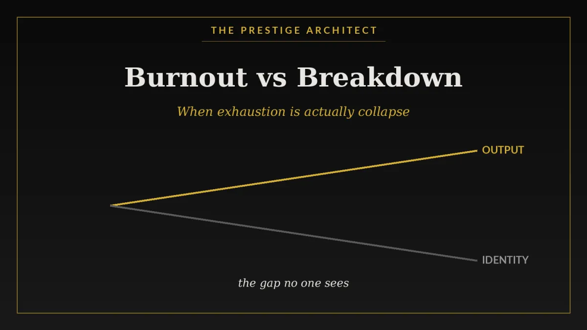 Diagnosing burnout versus breakdown for a high-performing executive in Silent Collapse