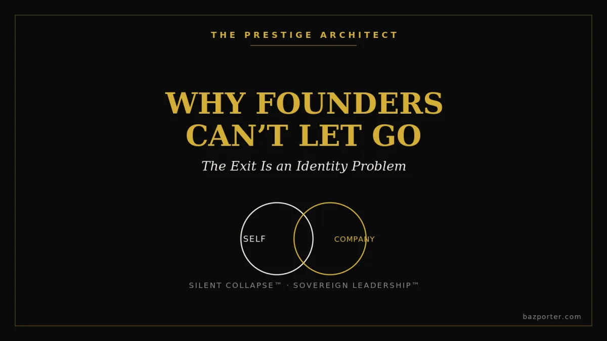 Diagramming founder identity fusion for an executive facing succession anxiety in Sovereign Leadership