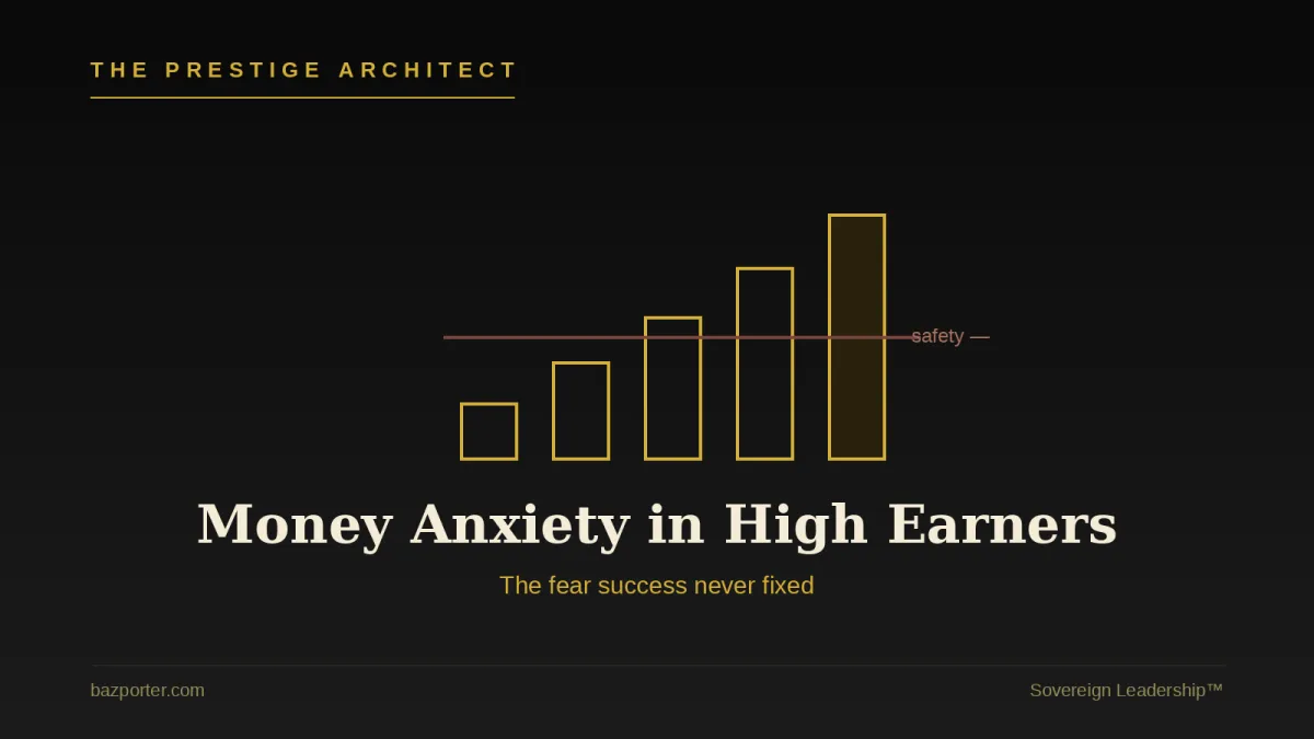 Naming money anxiety in high earners through the Sovereign Leadership Attitude lens