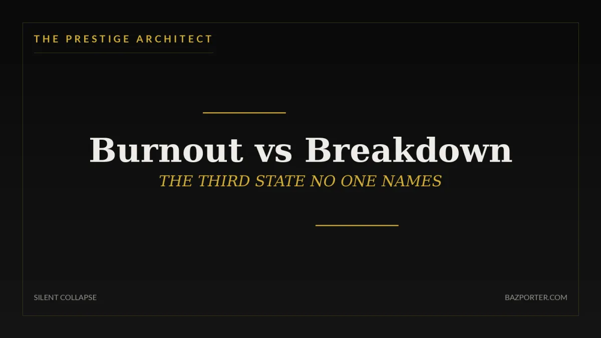 Naming burnout vs breakdown for the high-functioning executive in Silent Collapse, Results pillar
