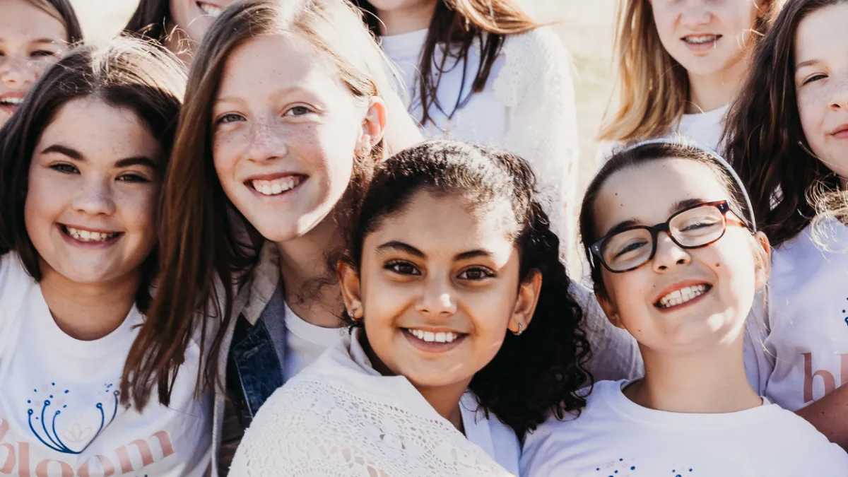 group of girls smiling