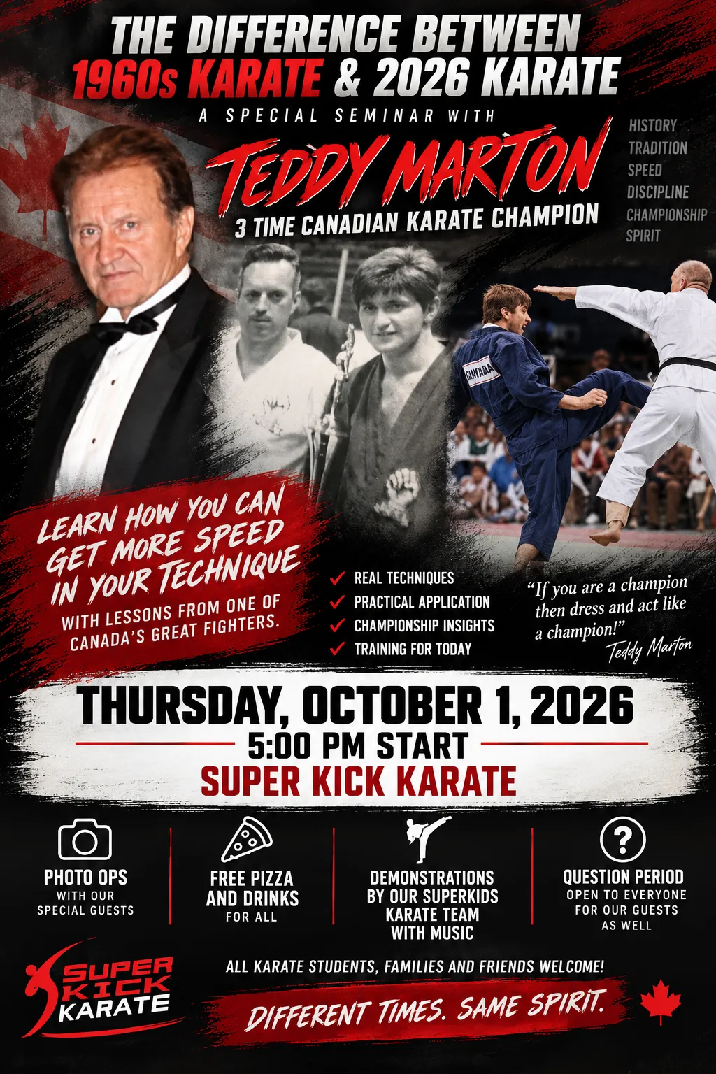 Sensei Teddy Marton - Legendary Karate Technician in cinematic monochrome