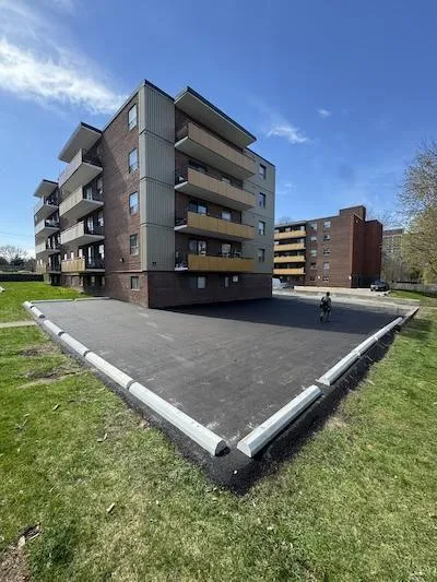 Resurfaced Asphalt Parking Lot in Scarborough | Pavemar Paving