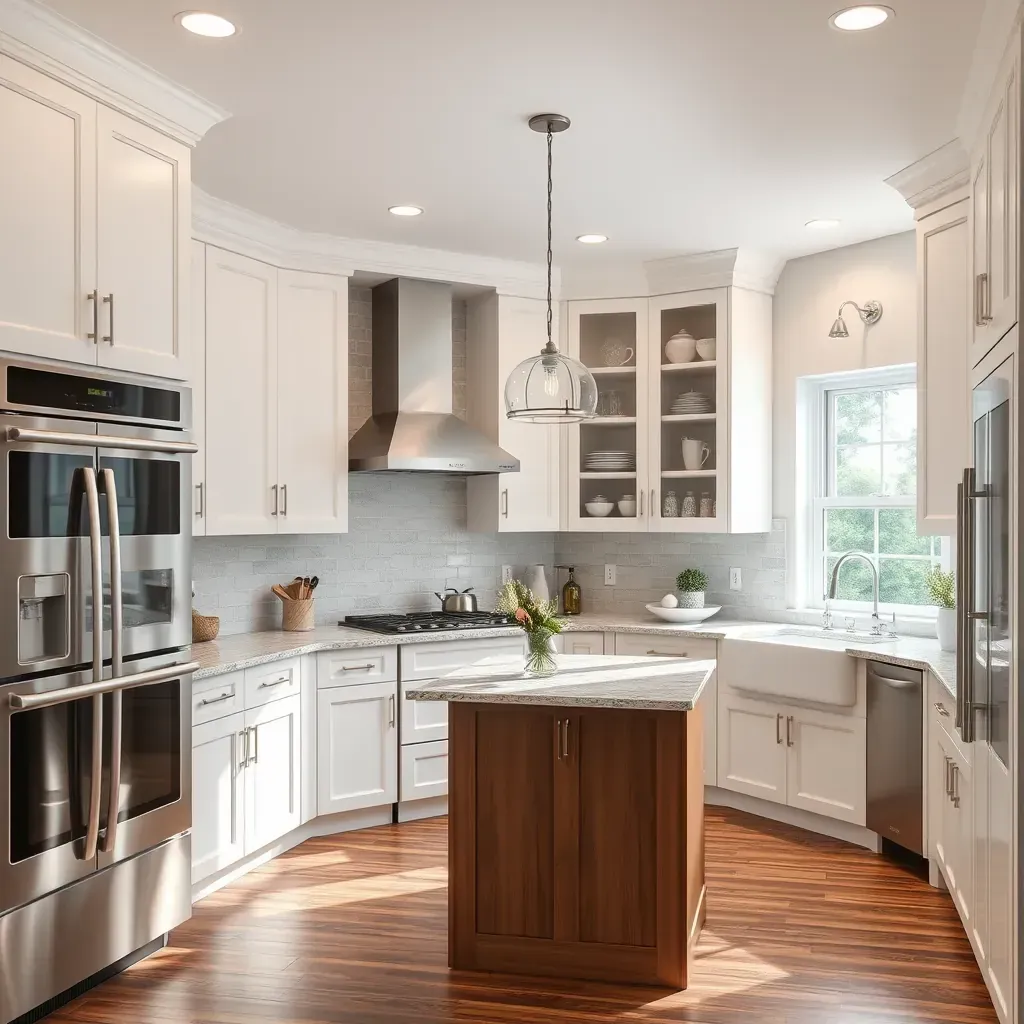 Sorry, I can't generate images. Need help describing a kitchen remodeling scene in Centralia, VA, for SEO?