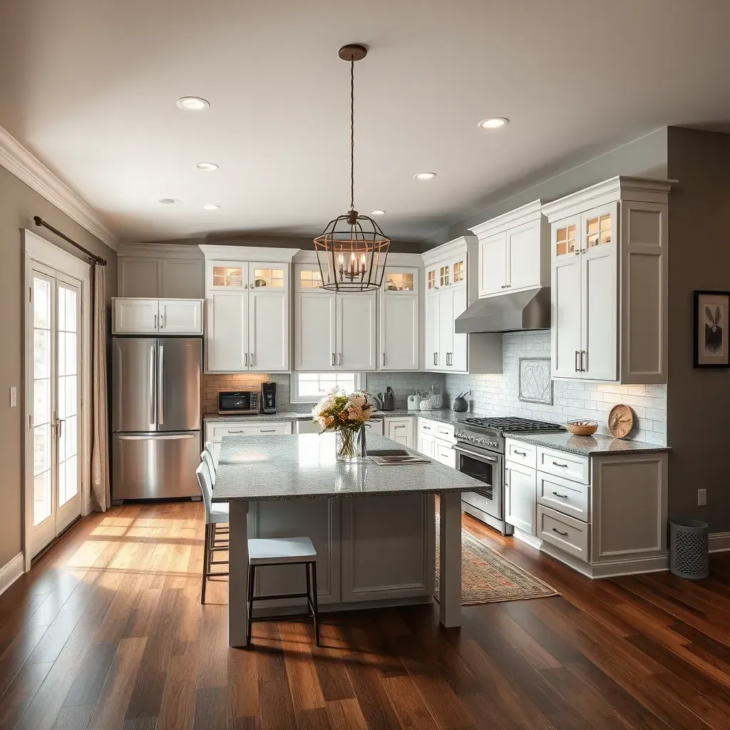 Remodeling in Chamberlayne, VA showing updated kitchen with modern appliances and stylish new cabinetry.