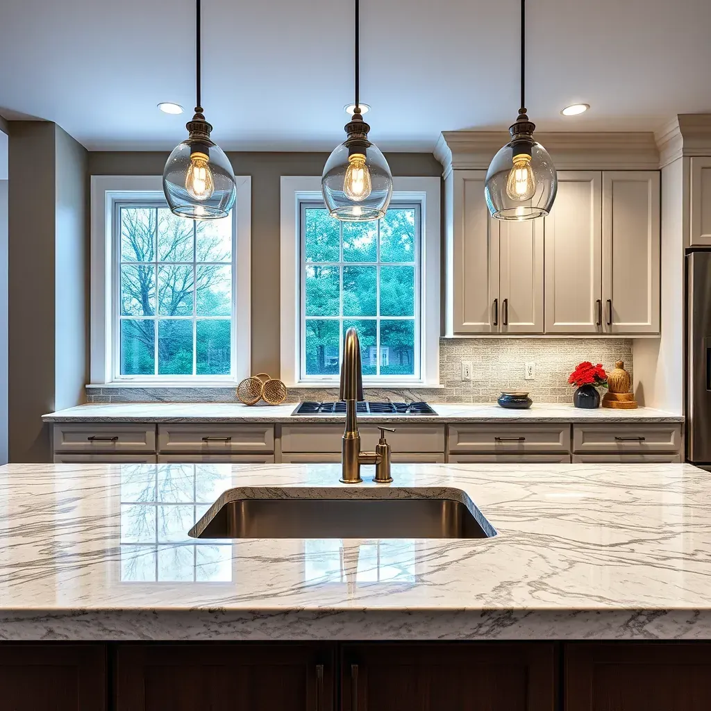 Beautiful countertops project in Richmond, VA showcasing craftsmanship and design in our latest home upgrade.