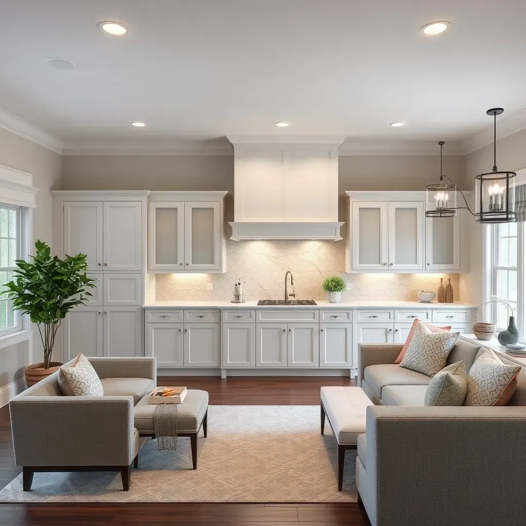 Remodeling in Glen Allen, VA: modern kitchen with new granite countertops, stainless appliances, warm wood cabinets, and bright natural light.