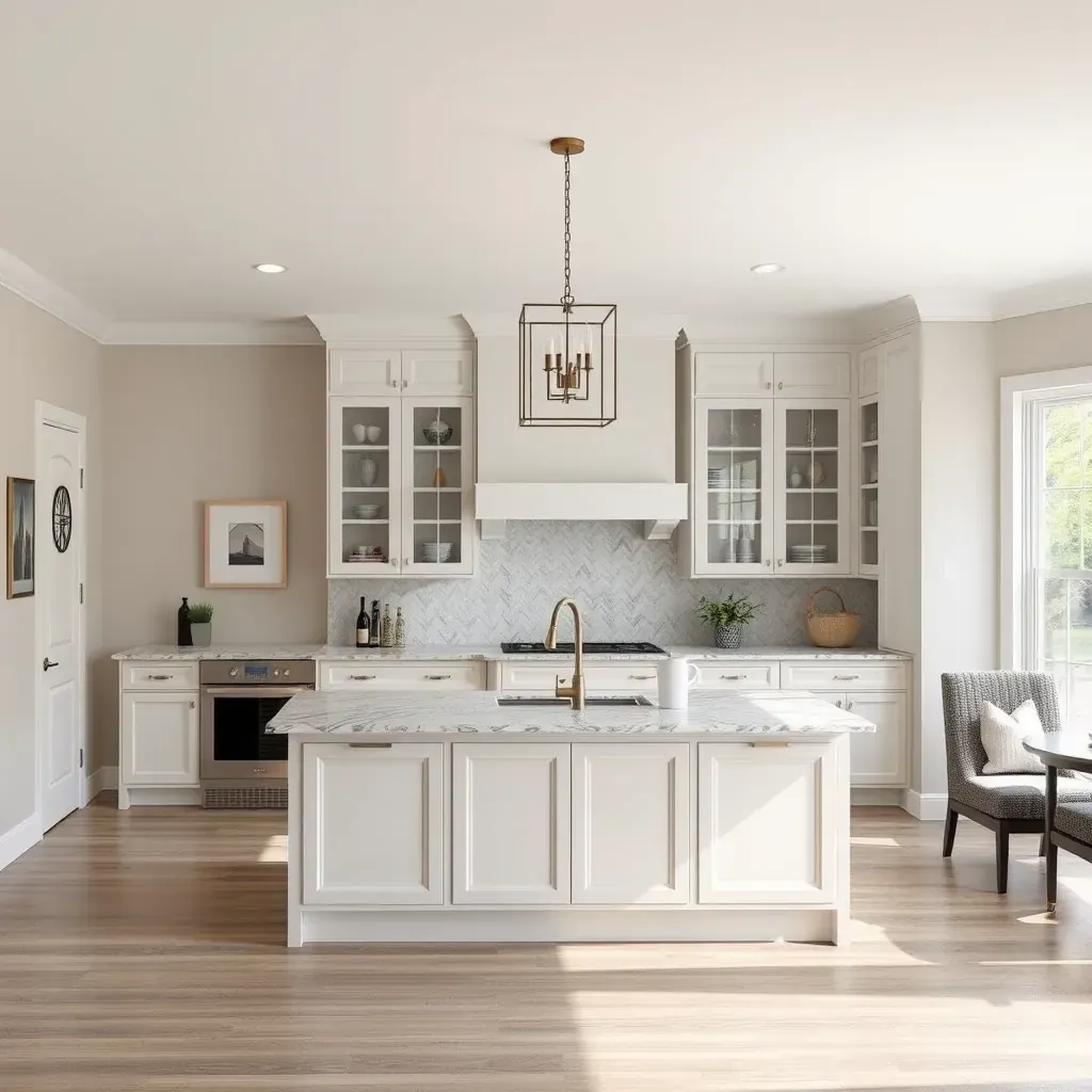 Detailed interior renovation scene in Stratford Hills, VA, showing modern decor, woodworking, and remodeling tools.