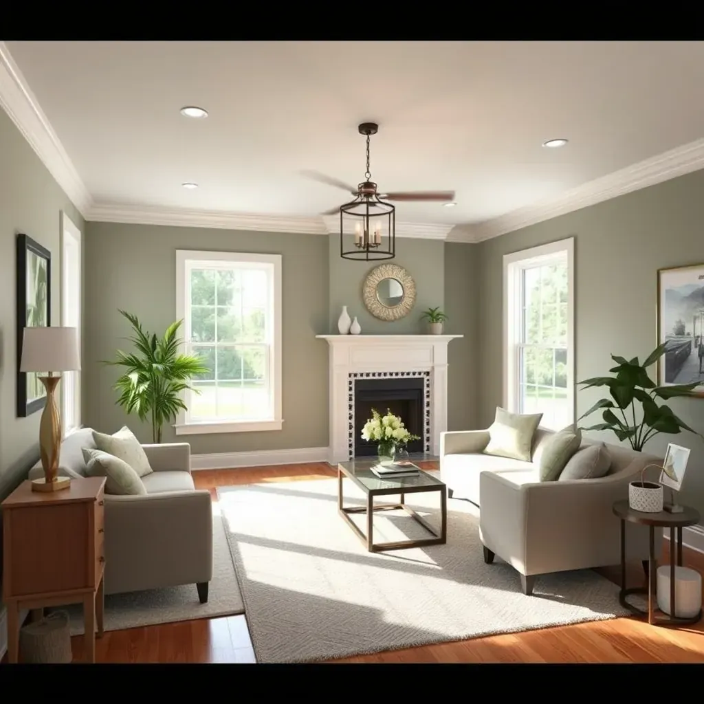 Remodeling in Magnolia Green, VA, showcasing a modern kitchen with new cabinetry, countertops, and lighting fixtures.