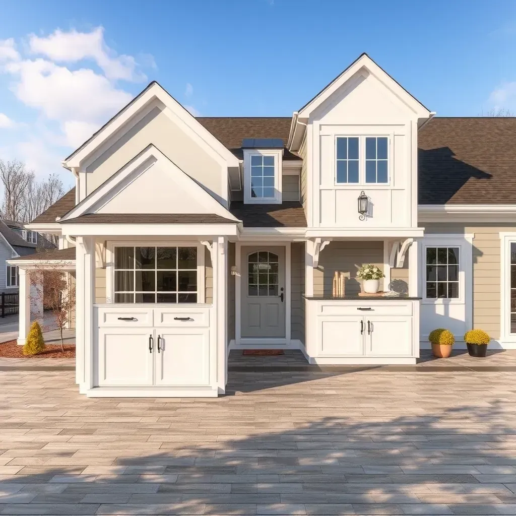 Beautiful modern home in Moseley, VA featuring updated siding, new windows, lush landscaping, and a well-maintained yard.