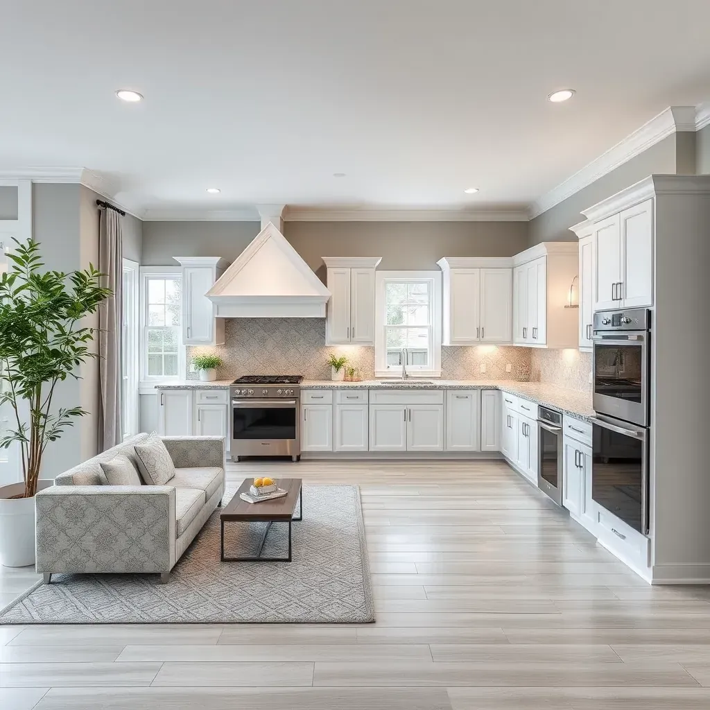 Remodeling in Bensley, VA with detailed home renovation tools and materials, no people present.