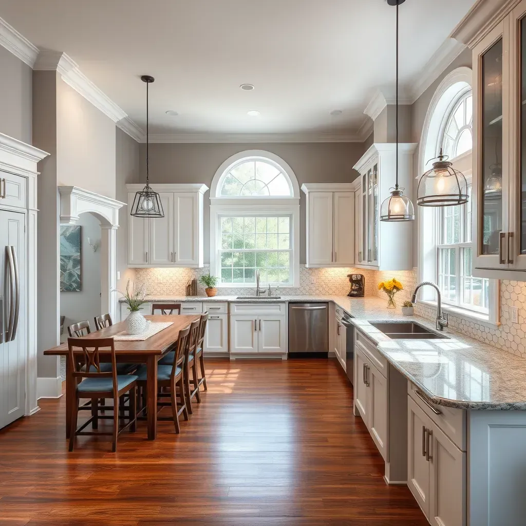 Remodeled Meadowbrook, VA home exterior with fresh paint, landscaped yard, construction tools, and neighborhood charm.