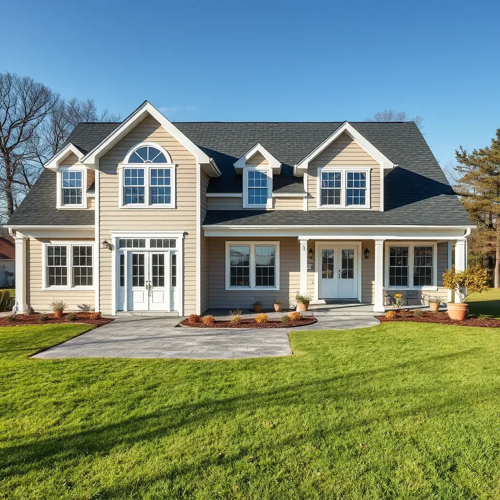 Remodeling a southern-style home in Bensley, VA, with scaffolding, construction materials, and lush green surroundings.